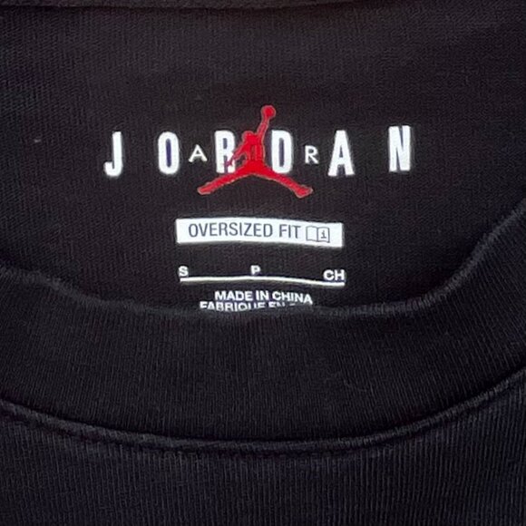 AIR JORDAN FIRE JUMP MAN BORN TO FLY GRAPHIC TEE SHIRT Men’s sz S Oversized Fit - Picture 5 of 9